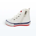 Boğazlı Bağcıklı Günlük Bebek Spor Ayakkabısı Beyaz