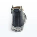 Bağcıklı Fermuarlı Bilekli Bebek Spor Ayakkabısı Siyah