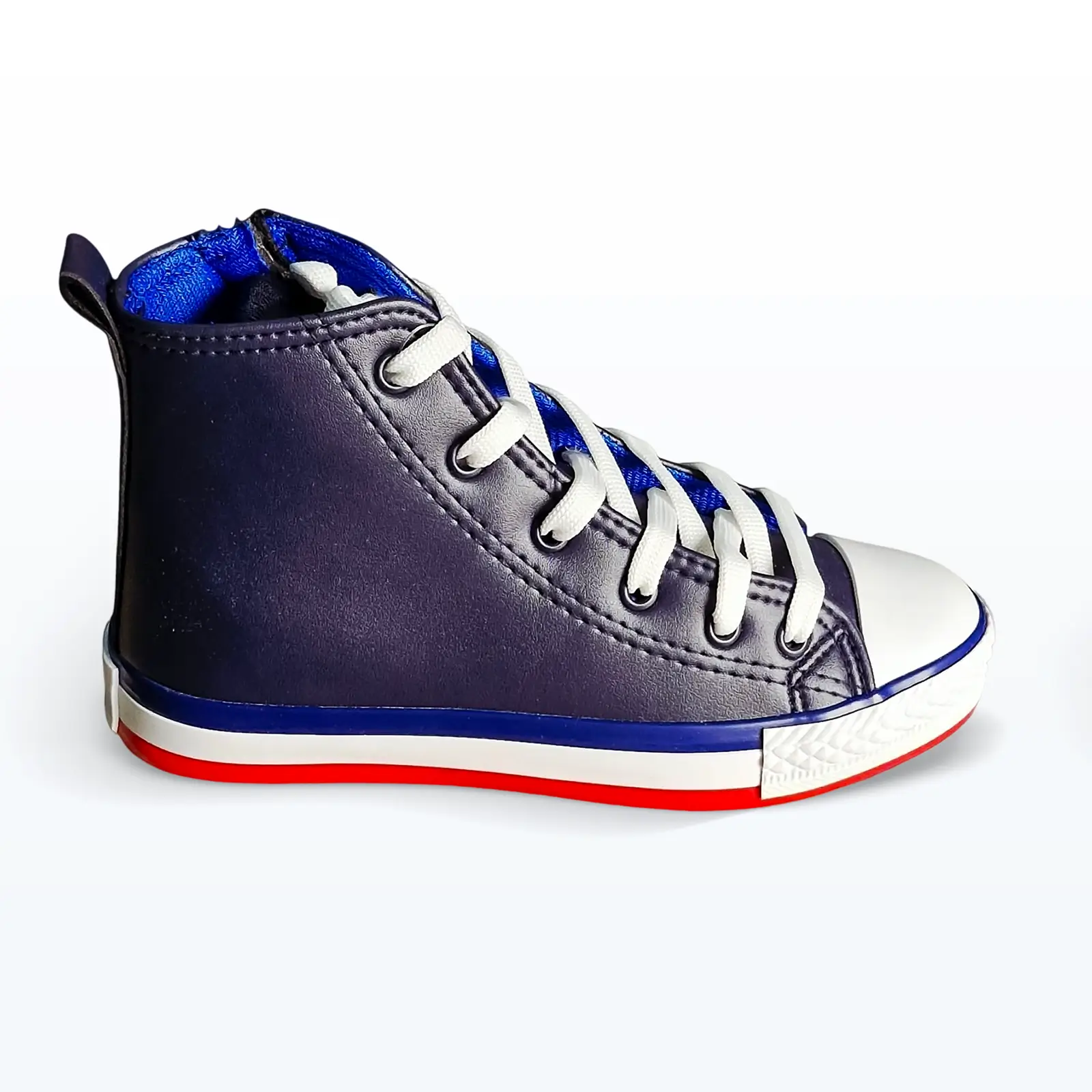 Bağcıklı Fermuarlı Casual Bilekli Spor Ayakkabı Lacivert Bağcıklı Fermuarlı Casual Bilekli Spor Ayakkabı Lacivert