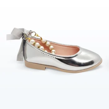 Babet İnci Detaylı Bebek Ayakkabısı Lame