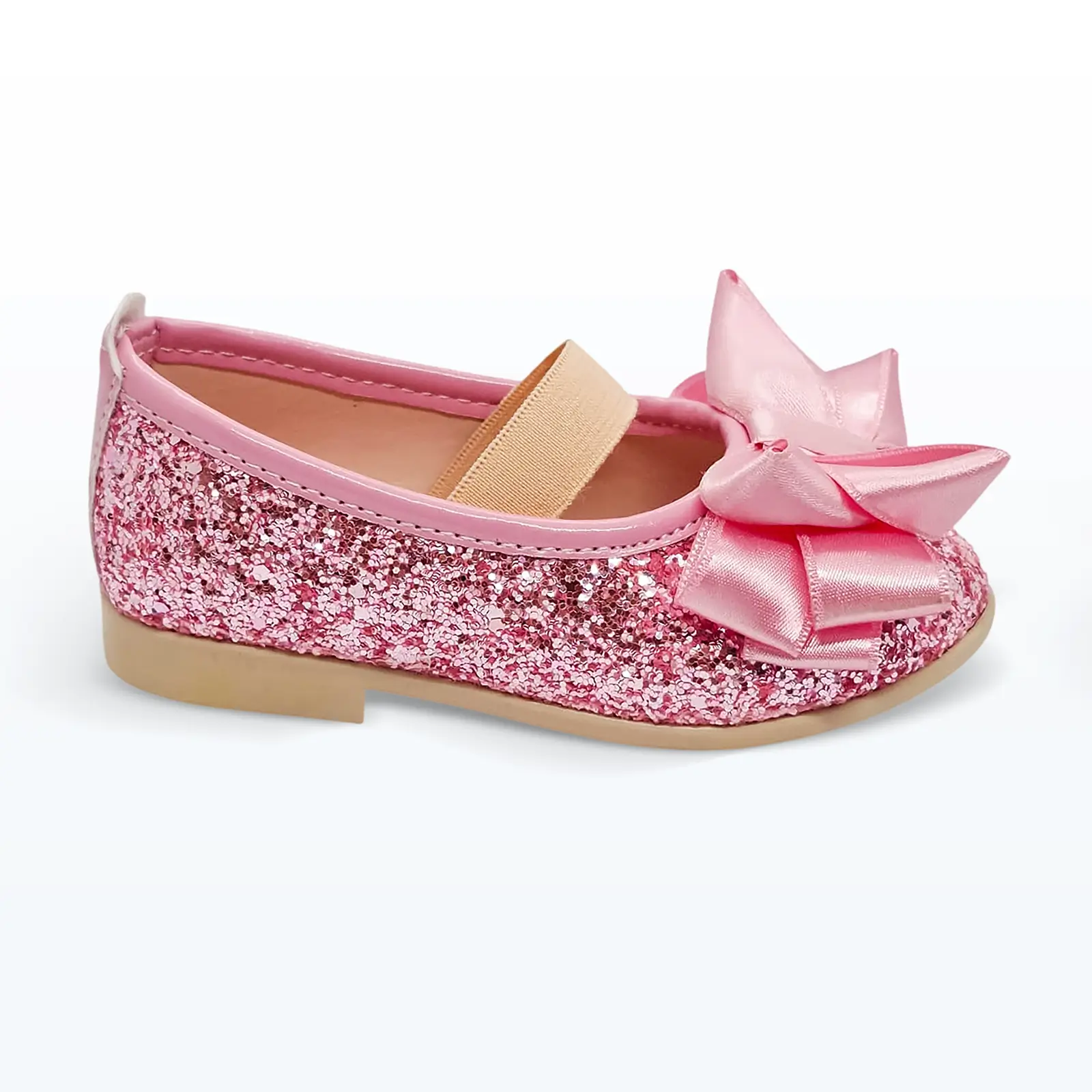 Babet Fiyonklu Bebek Ayakkabısı Pembe Babet Fiyonklu Bebek Ayakkabısı Pembe