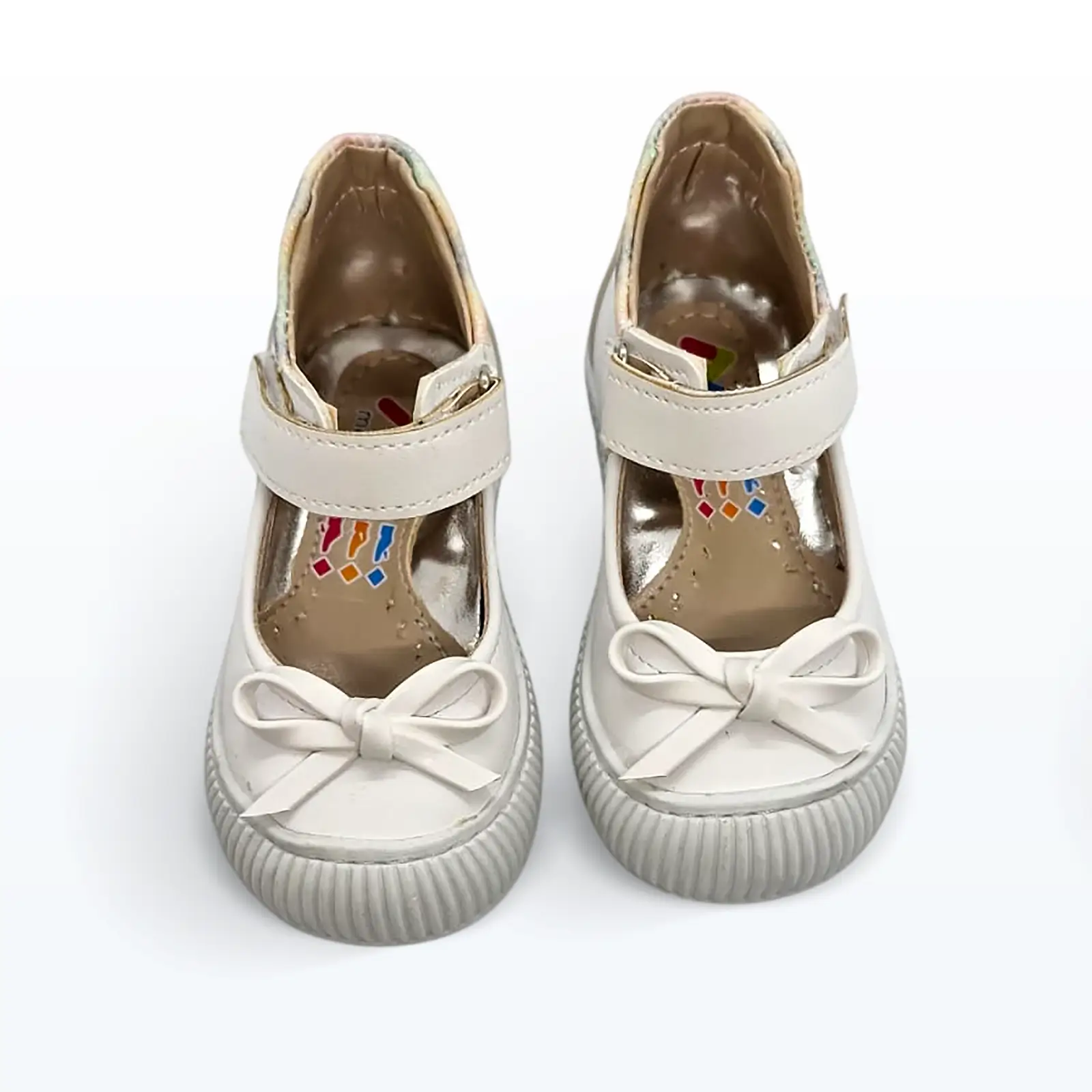 Bilek Takviyeli Babet Bebek Ayakkabısı Beyaz Bilek Takviyeli Babet Bebek Ayakkabısı Beyaz