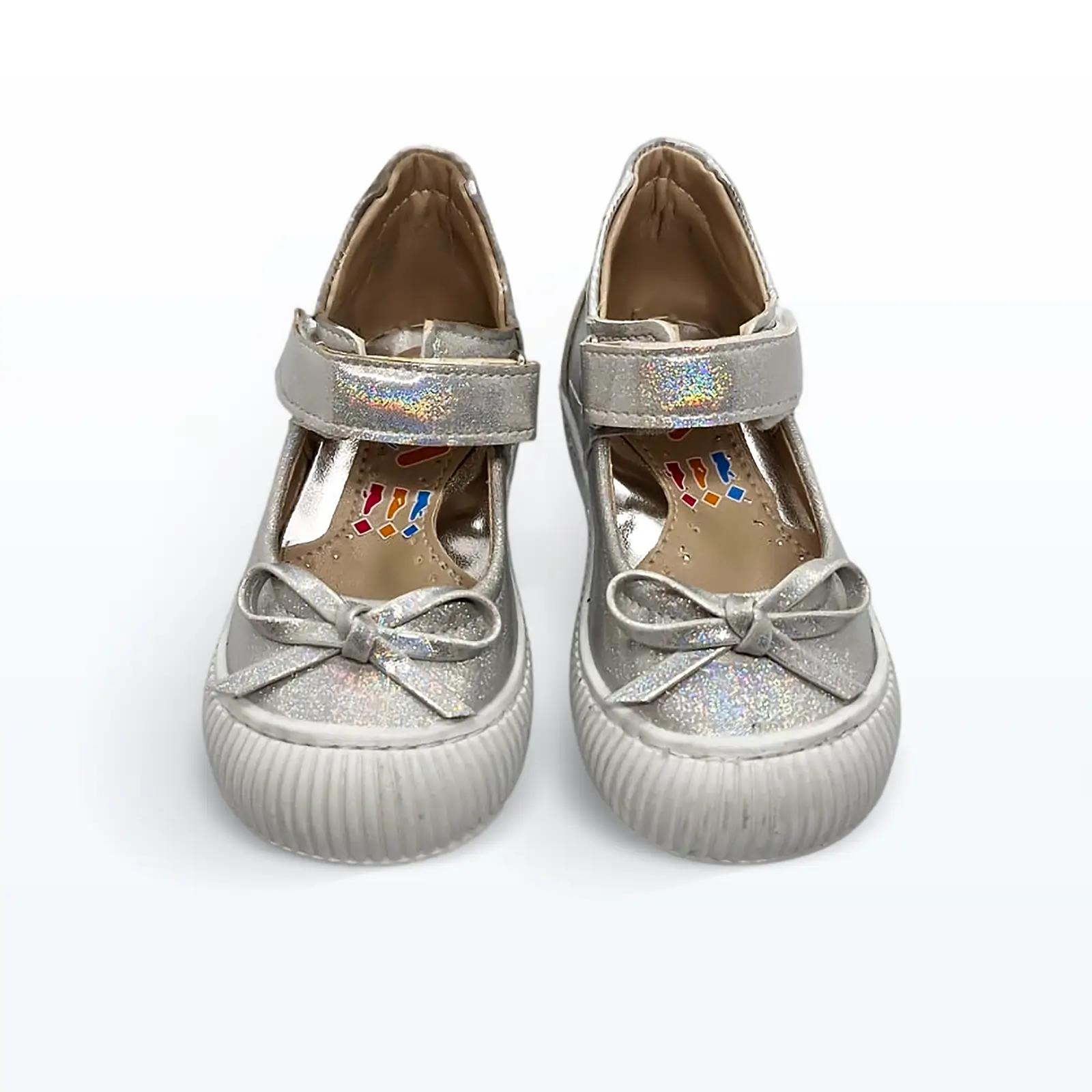 Bilek Takviyeli Babet Bebek Ayakkabısı Gümüş Bilek Takviyeli Babet Bebek Ayakkabısı Gümüş