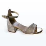 Bilekten Bağlı Tokalı Abiye Ayakkabı Lame