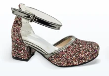 Önden Kapalı Tokalı Abiye Ayakkabı Plâtin