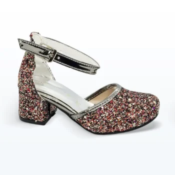 Önden Kapalı Tokalı Abiye Ayakkabı Plâtin