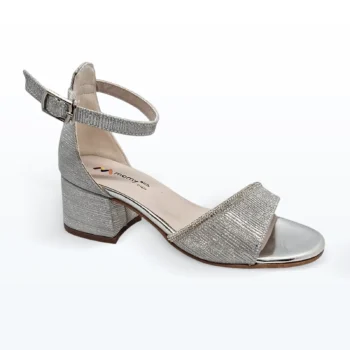 Bilekten Bağlı Tokalı Abiye Ayakkabı Lame