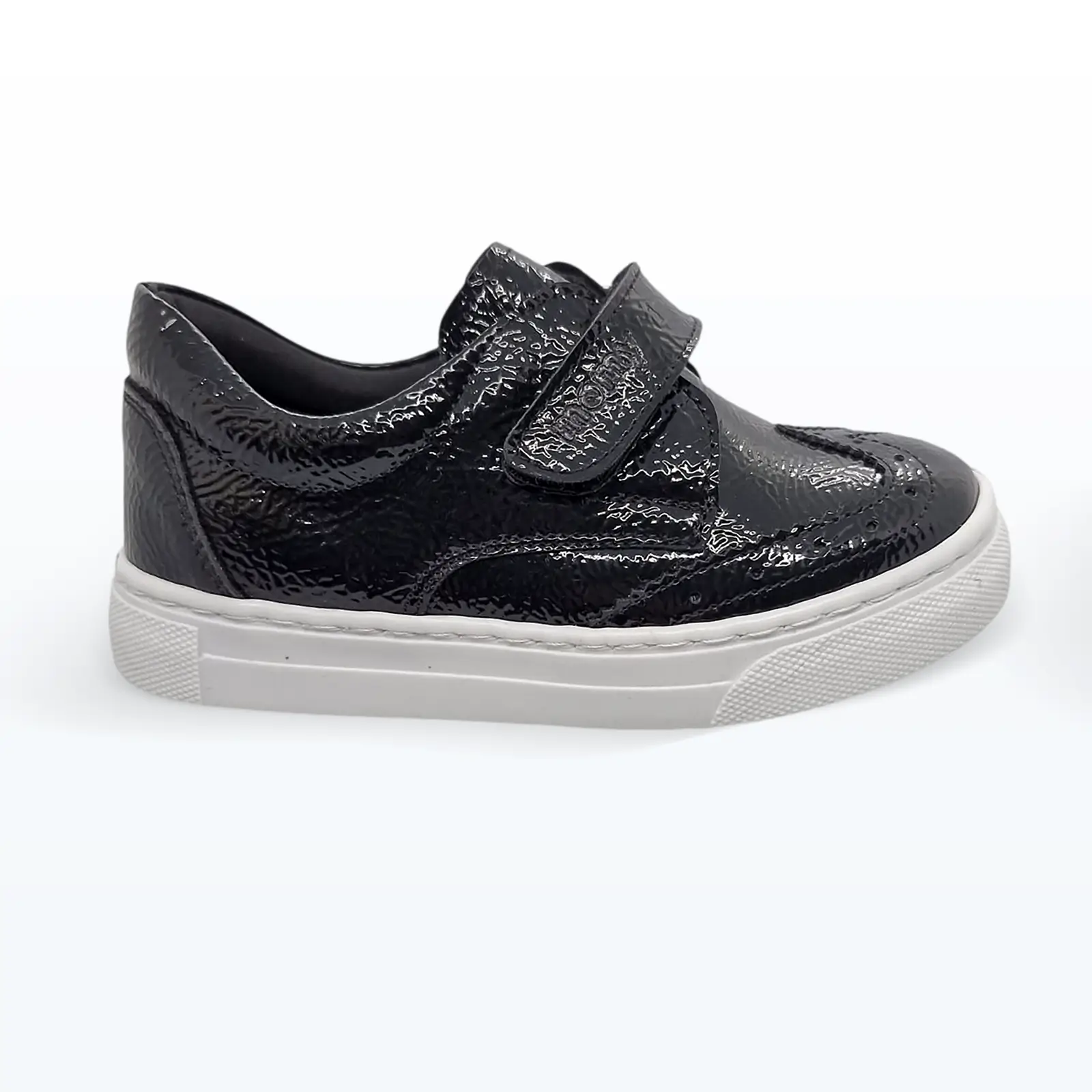 Cırt Cırtlı Tek Bantlı Casual Bebek Spor Ayakkabı Siyah Rugan Cırt Cırtlı Tek Bantlı Casual Bebek Spor Ayakkabı Siyah Rugan