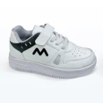 Cırt Cırtlı Bağcıklı Spor Ayakkabı Beyaz