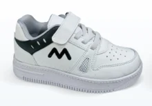 Cırt Cırtlı Bağcıklı Spor Ayakkabı Beyaz