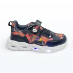 Işıklı Cırt Cırtlı Bağcıklı Spor Ayakkabı Beyaz