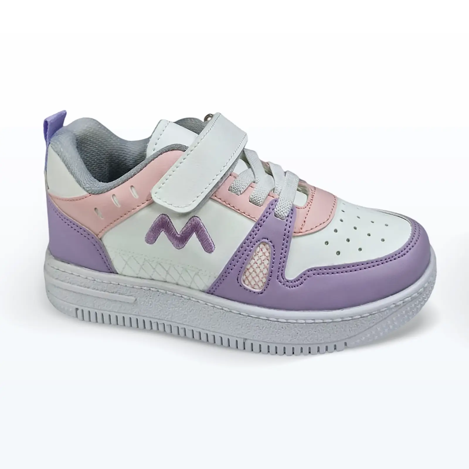 Cırt Cırtlı Bağcıklı Spor Ayakkabı Lila Cırt Cırtlı Bağcıklı Spor Ayakkabı Lila