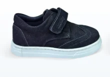 Cırt Cırtlı Tek Bantlı Casual Spor Ayakkabı Siyah