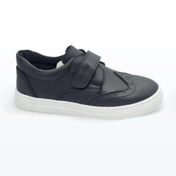 Cırt Cırtlı Tek Bantlı Casual Spor Ayakkabı Siyah