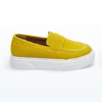 Cırt Cırtlı Tek Bantlı Casual Spor Ayakkabı Hardal