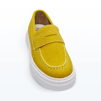 Cırt Cırtlı Tek Bantlı Casual Spor Ayakkabı Hardal