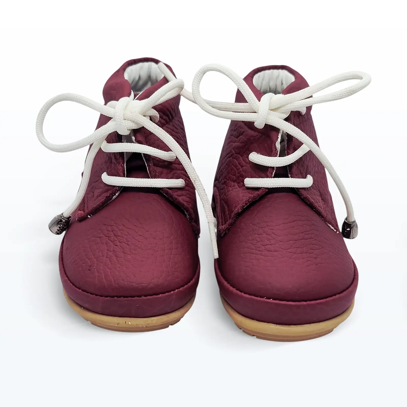 Deri Bağcıklı Bilekten Bağlı İlk Adım Ayakkabı Bordo Deri Bağcıklı Bilekten Bağlı İlk Adım Ayakkabı Bordo