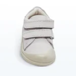 Deri Cırt Cırtlı Çift Bantlı İlk Adım Ayakkabı