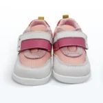 Deri Cırt Cırtlı Kalın Tek Bantlı İlk Adım Ayakkabı Pembe