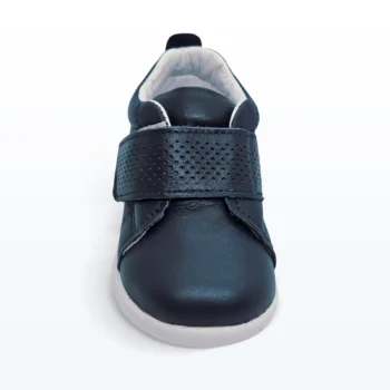 Deri Cırt Cırtlı Kalın Tek Bantlı İlk Adım Ayakkabı Lacivert