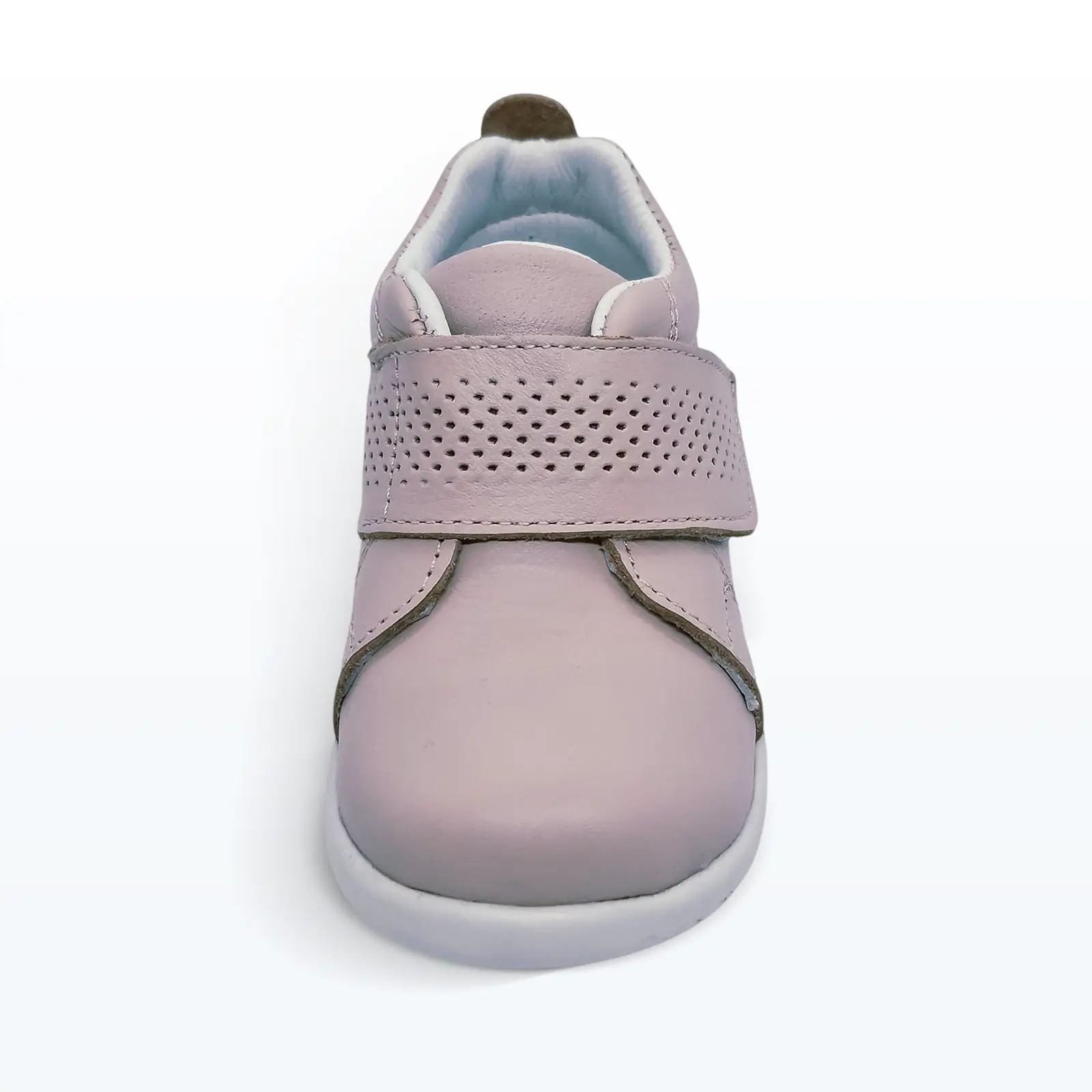 Deri Cırt Cırtlı Kalın Tek Bantlı İlk Adım Ayakkabı Pudra Deri Cırt Cırtlı Kalın Tek Bantlı İlk Adım Ayakkabı Pudra