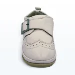 Deri Cırt Cırtlı Tek Bantlı Tokalı İlk Adım Ayakkabı Gri