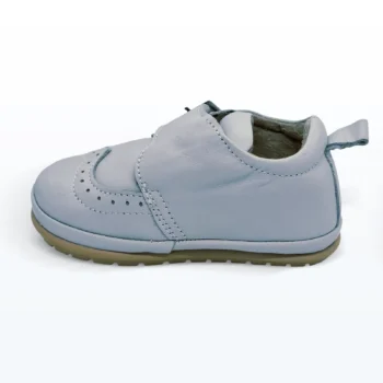 Deri Cırt Cırtlı Tek Bantlı Tokalı İlk Adım Ayakkabı Gri