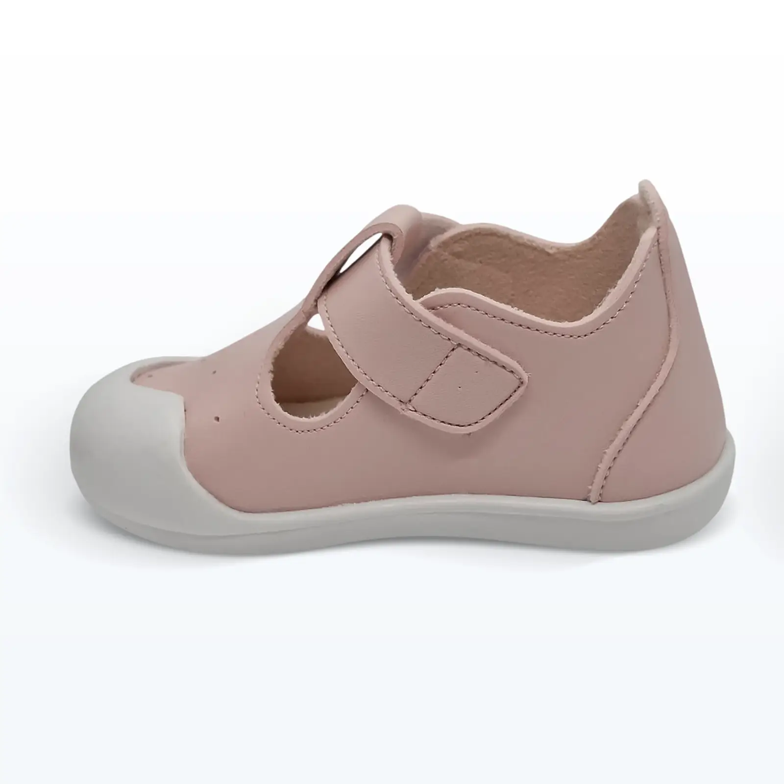 Cırt Cırtlı Önden Bantlı İlk Adım Ayakkabı Pudra Cırt Cırtlı Önden Bantlı İlk Adım Ayakkabı Pudra