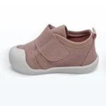 Cırt Cırtlı Önden Kalın Bantlı İlk Adım Ayakkabı Pudra