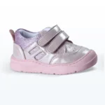 Çift Cırtlı Deri İlk Adım Ayakkabı Mavi