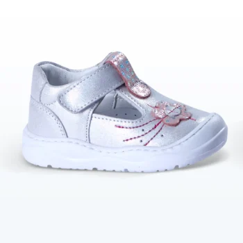 Deri Cırt Cırtlı İlk Adım Ayakkabısı Lame