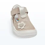 Deri Cırt Cırtlı İlk Adım Ayakkabısı Lame