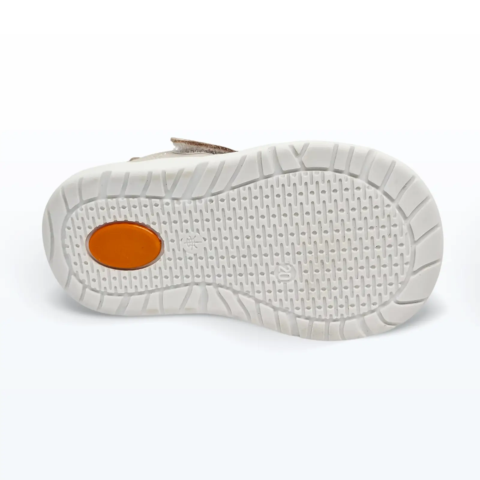 Deri Cırt Cırtlı İlk Adım Ayakkabısı Pudra Simli Deri Cırt Cırtlı İlk Adım Ayakkabısı Pudra Simli