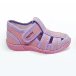 Cırt Cırtlı Delikli Patik Kreş Yuva Ayakkabısı Panduf Lacivert