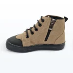 Bağcıklı Fermuarlı Bebek Botu Siyah