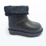 Su Geçirmez Tüylü Bebek Yağmur Botu Siyah